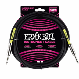 Instrument Cable 3m/10ft Ernie Ball (Black SS)
