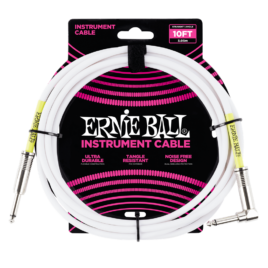 Instrument Cable 3m/10ft Ernie Ball (White SA)